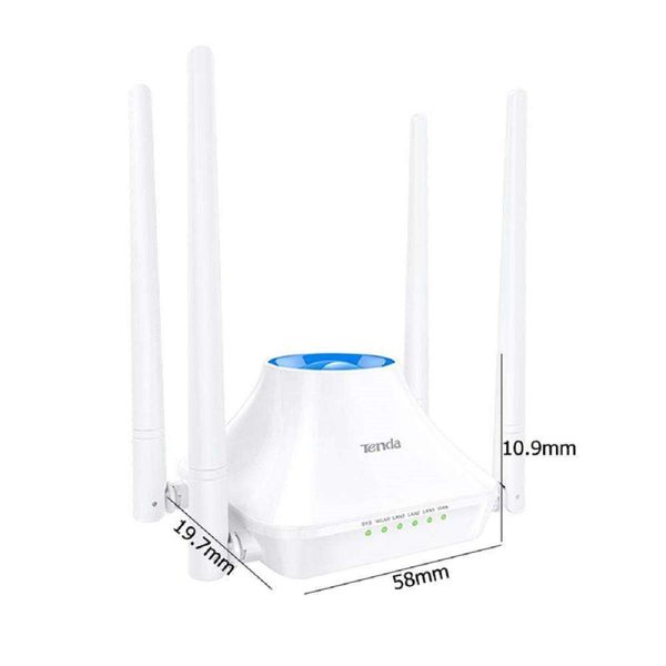 English Version tenda f6 router 300Mbps 4 Antenna 4 Port english version WIFI router - Image 2