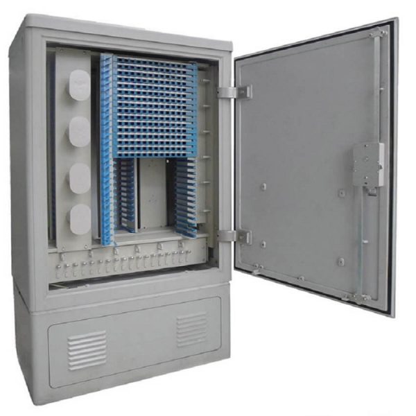 96 core splitter fiber optic cross cabinet