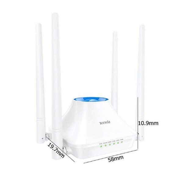 English Version tenda f6 router 300Mbps 4 Antenna 4 Port english version WIFI router - Image 2