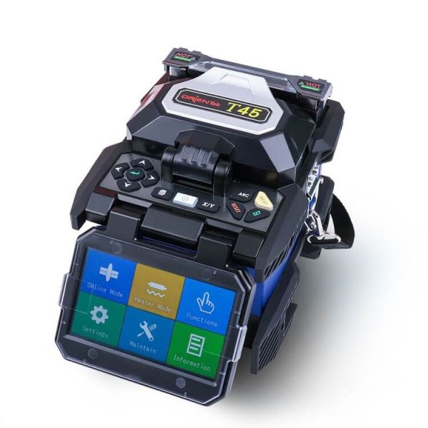 T45 FTTH Fiber Optic Fusion Splicer Machine Core Alignment Fusion Splicing Machine - Image 3