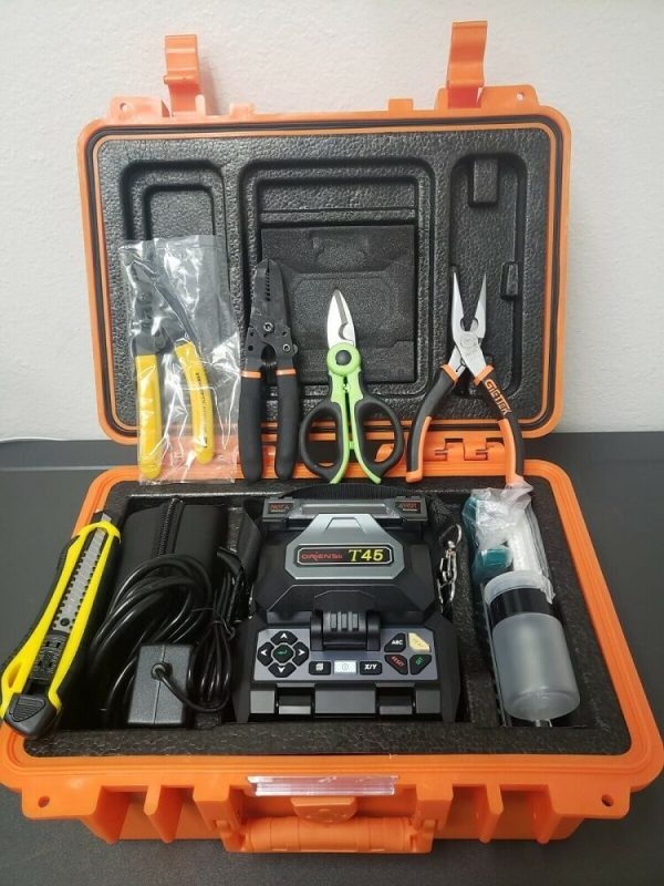 T45 FTTH Fiber Optic Fusion Splicer Machine Core Alignment Fusion Splicing Machine - Image 5