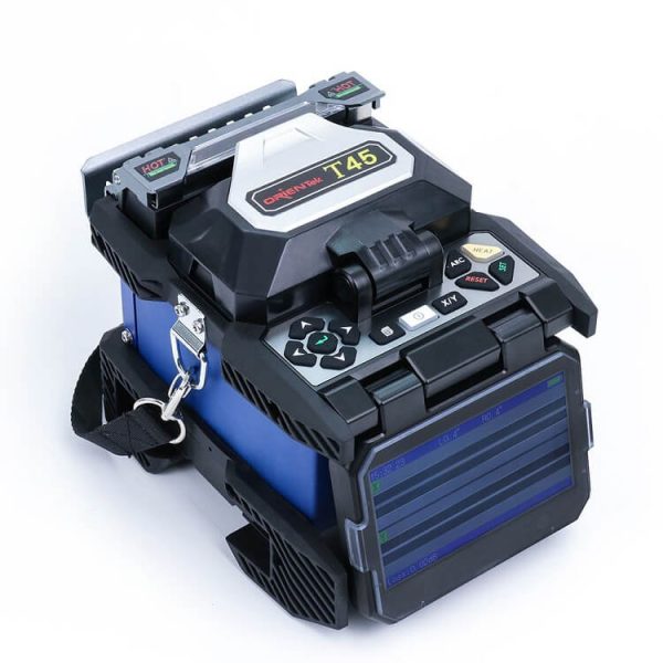 T45 FTTH Fiber Optic Fusion Splicer Machine Core Alignment Fusion Splicing Machine